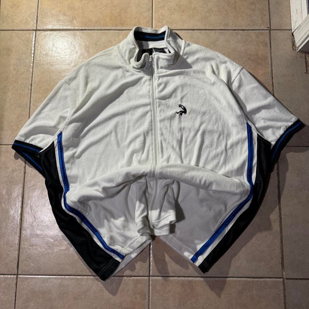 Y2k shaq oneal white cotton zip up Size 2XL in Mens